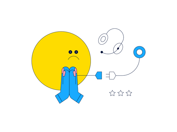 Kein Support verfügbar  Illustration