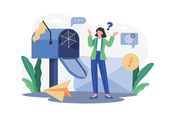 Keine Email  Illustration
