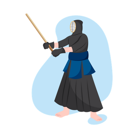 Kendo Martial arts  Illustration