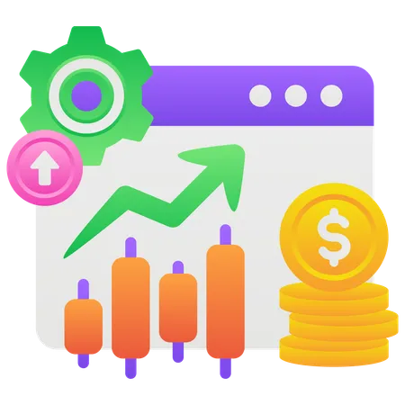 Candlestick-Diagramm  Illustration