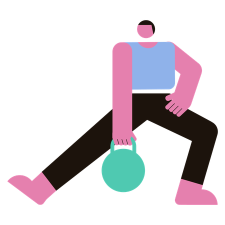 Kettle Dumbbell  Illustration