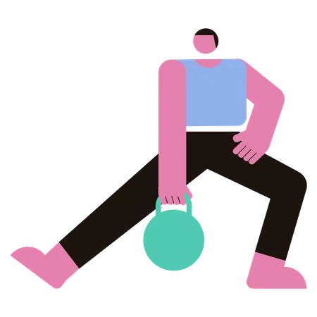 Kettle Dumbbell  Illustration