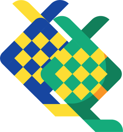 Ketupat Traditional Food  Illustration