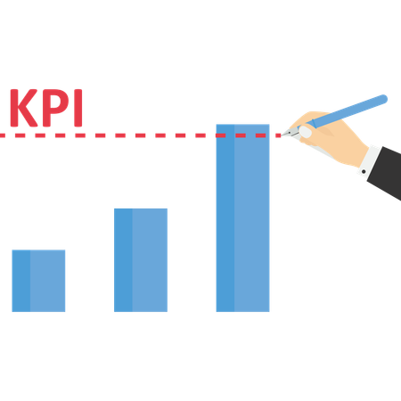 Key performance indicator measurement  Illustration
