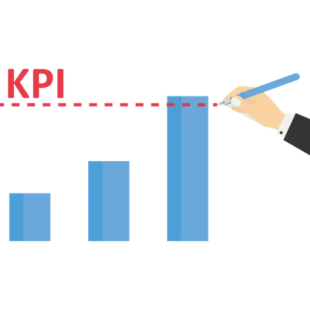 Key performance indicator measurement  Illustration