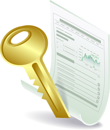 Key to business data security analysis  Illustration