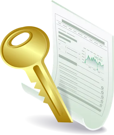 Key to business data security analysis  Illustration