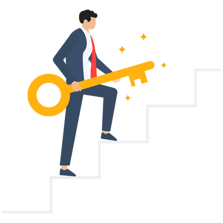 Key to business success  Illustration