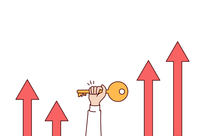 Key to Business success  Illustration