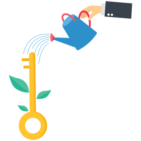 Key To Success  Illustration