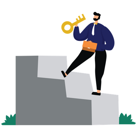 Key to success in your career  Illustration