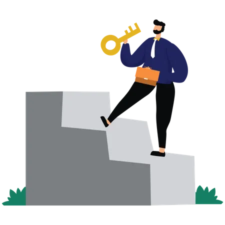 Key to success in your career  Illustration