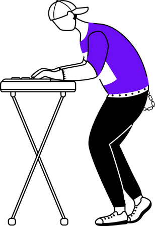 Keyboarder  Illustration