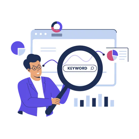 Keyword research  Illustration