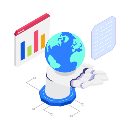 KI-Analyse-Dashboard  Illustration