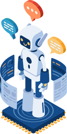 Du hast einen Chatbot  Illustration