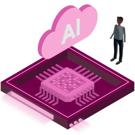 Analyse der KI-Technologie  Illustration