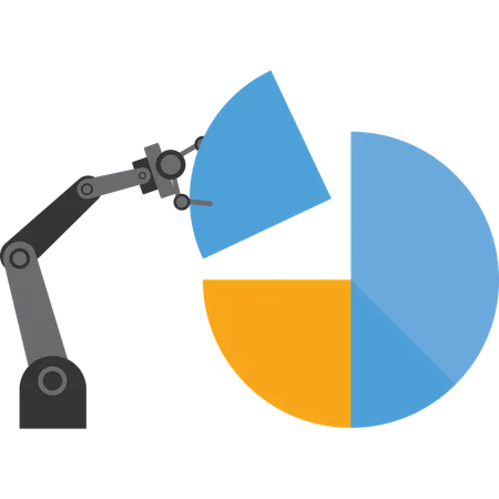 KI-Technologie fördert Wirtschaftswachstum  Illustration