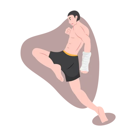Kick Boxing Martial arts  Illustration