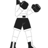kickboxing illustration