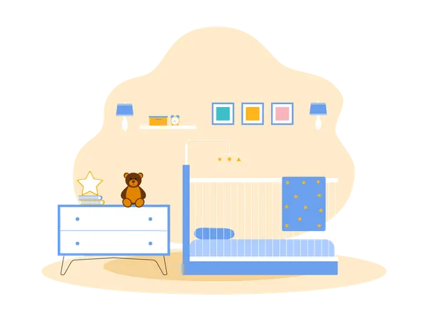 Kid bedroom  Illustration