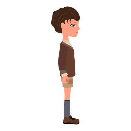 Kid Boy Wearing Sweater  Illustration