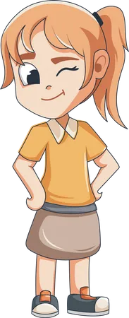 Kid Character  Illustration