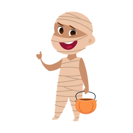 Halloween Kids Cartoon Children In Halloween Costumes Funny Girls And Boys At Party Vector Isolated Charactres Illustration Of Girl And Boy Costume Monster Dracula And Mummy Illustration