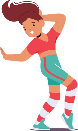 Kid Grooves To The Beat Of Retro Disco  イラスト