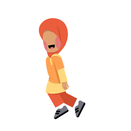 Kid running  Illustration