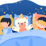free sleeping with teddy bear illustrations