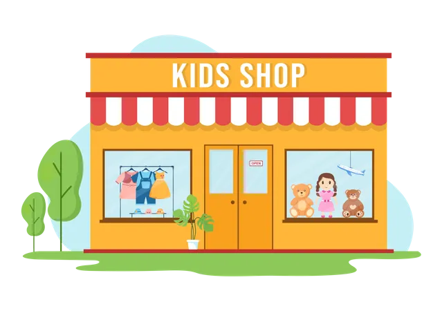 Kid Toy Shop  Illustration