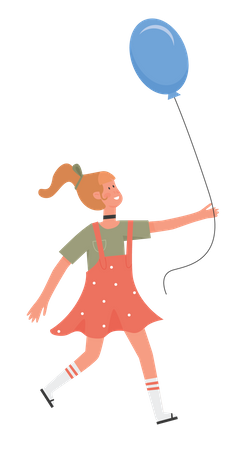 Kid Walking  Illustration