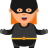 kid wearing hero costume illustration free download
