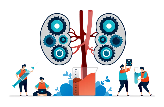 Kidney Disease  Illustration