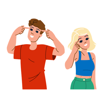 Kids are in confusion  Illustration