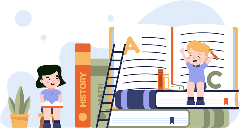 Kids Book Club  Illustration