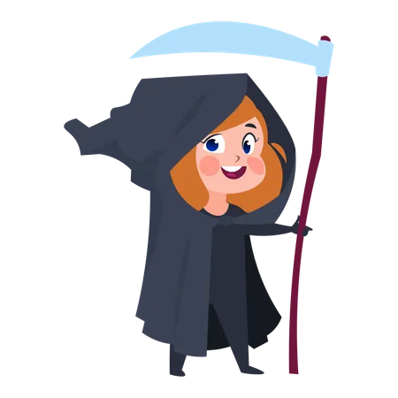 Kids dressed up in magician costume  Illustration