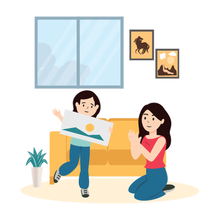 Kid's First Recognizable Shape  Illustration