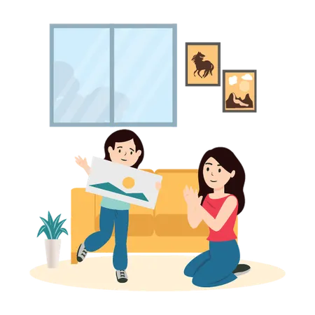 Kid's First Recognizable Shape  Illustration