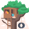 illustration treehouse