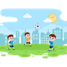child footballer illustration svg