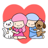 love pet illustrations free
