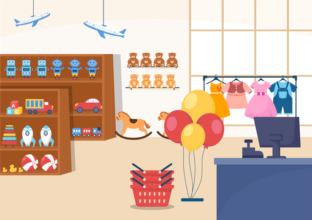 68 Toy Shop Illustrations - Free in SVG, PNG, EPS - IconScout