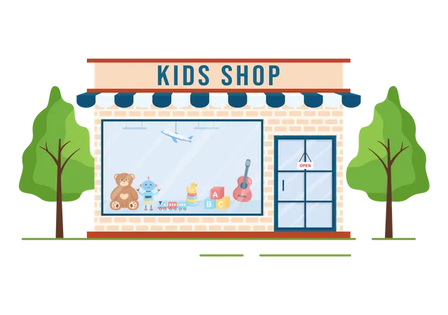 Kids Shop  Illustration