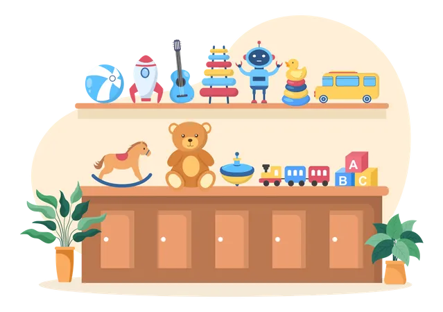 Kids Toys  Illustration