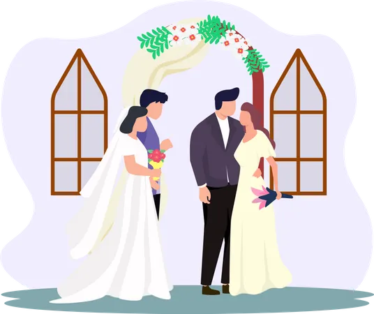Kind of Wedding Event  Illustration