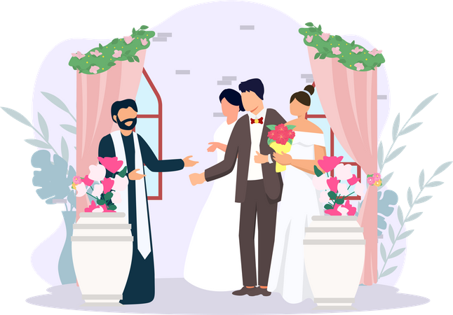 Kind of Wedding Event  Illustration