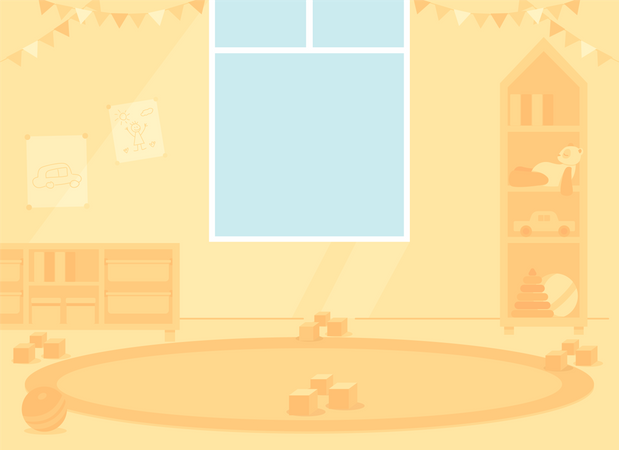 Kindergarten room  Illustration