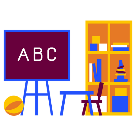 Kindergarten room  Illustration